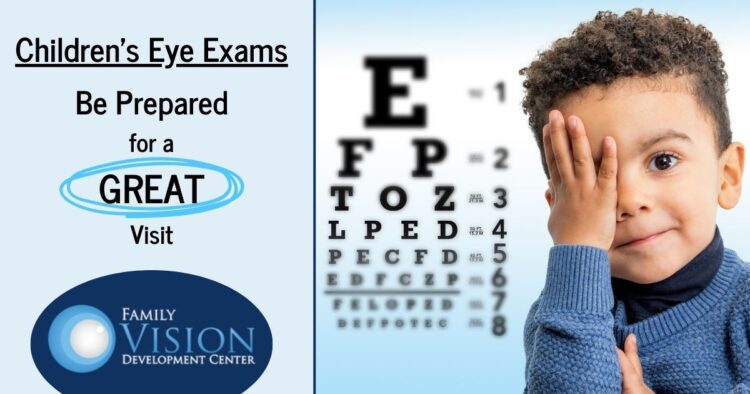child's eye exam