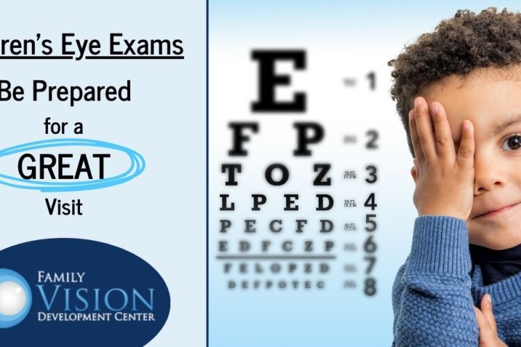 child's eye exam