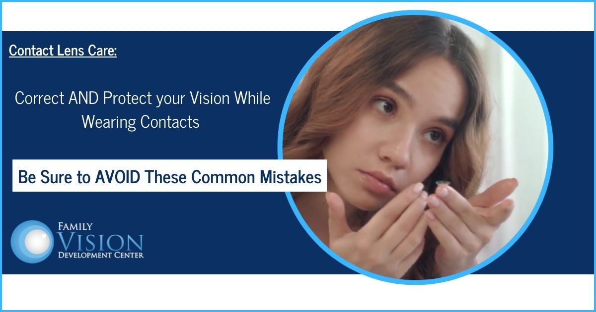 Mistakes with contact lenses