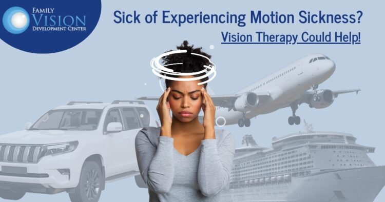 Vision therapy for motion sickness