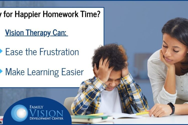 Vision therapy for homework battles