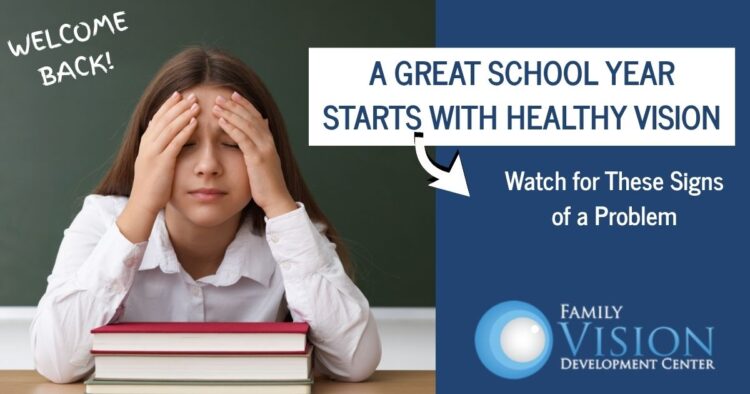 back to school signs of vision problem